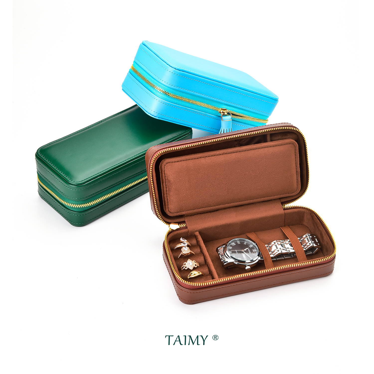 Travel Jewellery & Accessories Organiser - Luxury Pu Leather Jewelry Box Portable