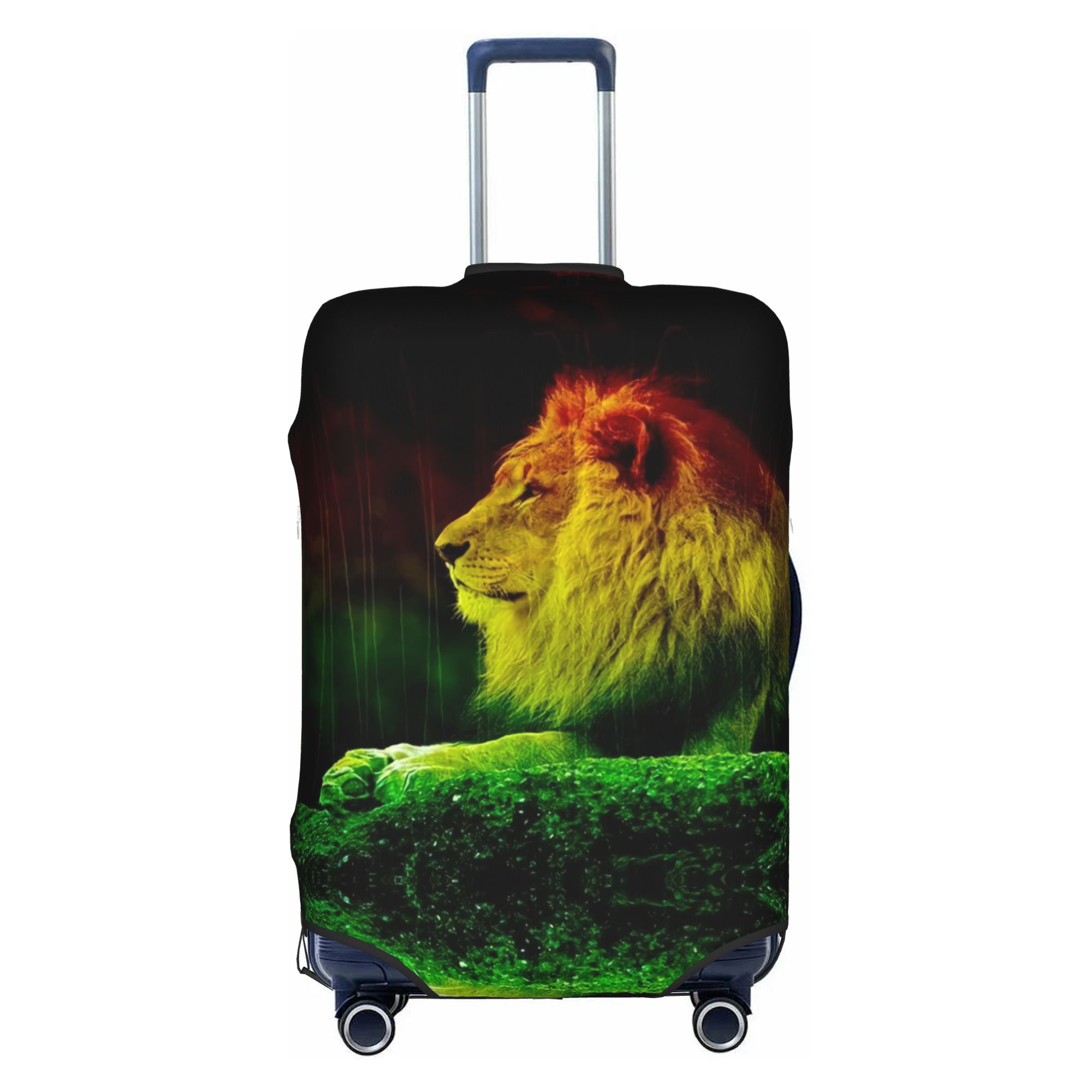 Travel Accessories For Jamaica - Jamaica Rastafarian Reggae Rasta Lion Suitcase