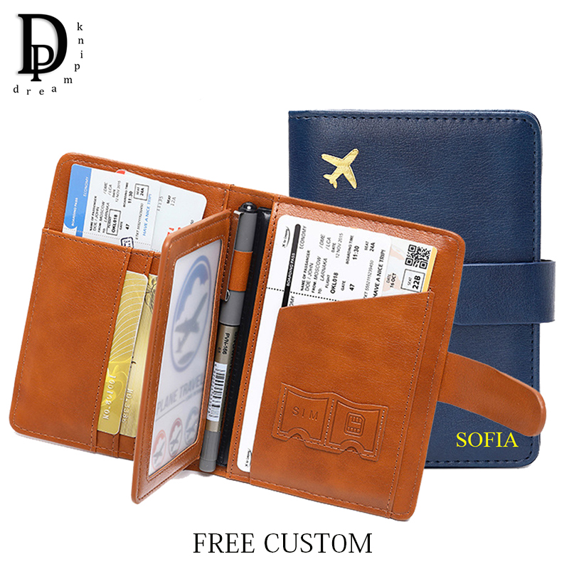 Travel Accessories Bag For Men - Custom Letters Travel Passport Wallet Fashion