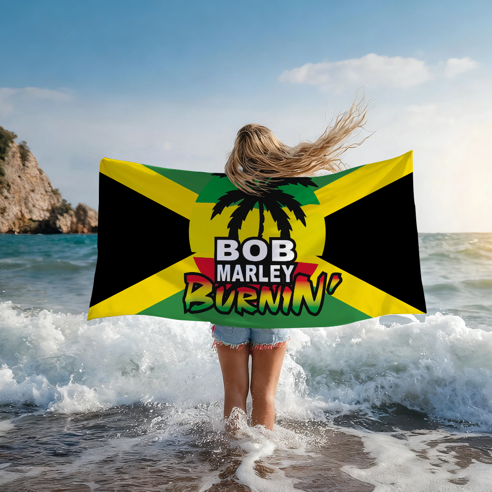 Travel Accessories For Jamaica - B-Bob Marley Jamaica Singer Towel Shower