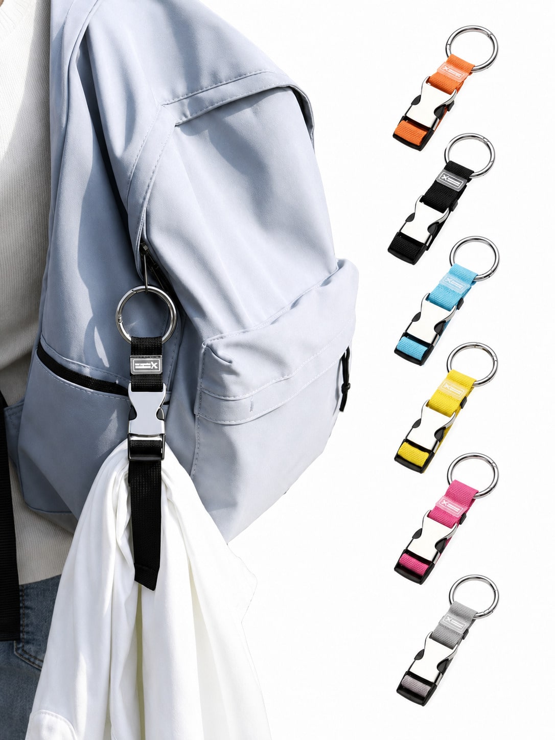 Travel Accessories Useful - Multi-Color Backpack & Luggage External Buckle