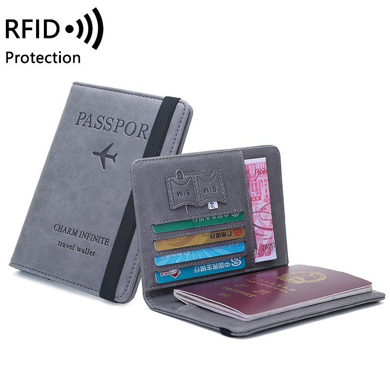 Travel Accessories Rfid - Unisex PU Leather Passport Holder -