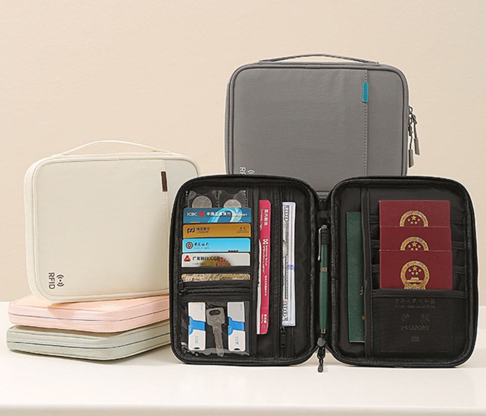 Travel Accessories Bag For Men - Multifunctional Passport Bag Portable Travel Document