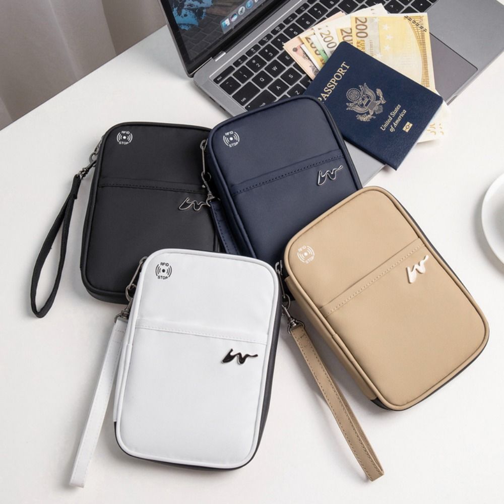 Travel Accessories Rfid - Portable Polyester Card Case Large Capacity