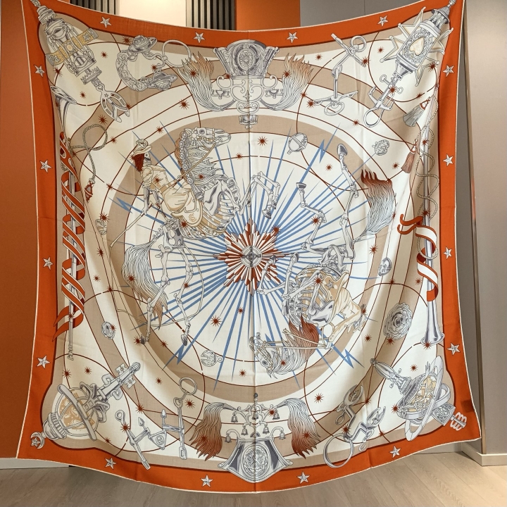 Travel Accessories Bag For Women - Luxury Brand Scarf Large Silk Shawls