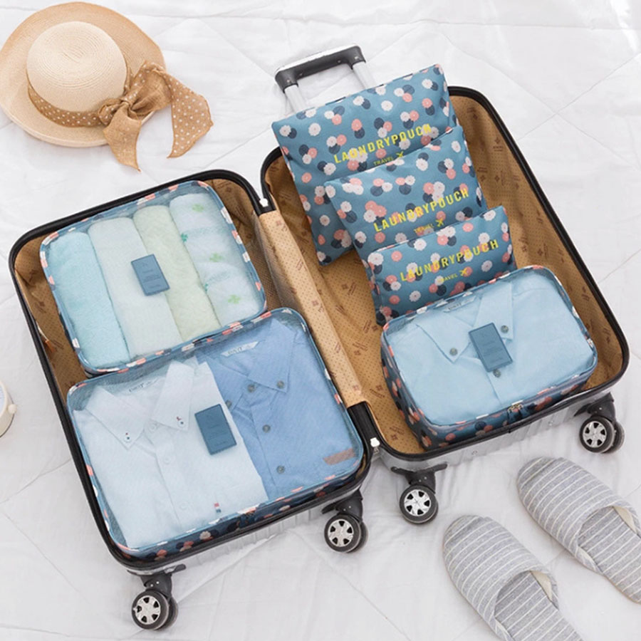 Travel Accessories Bag For Women - 6pcs Travel Organizer Storage Bags Portable
