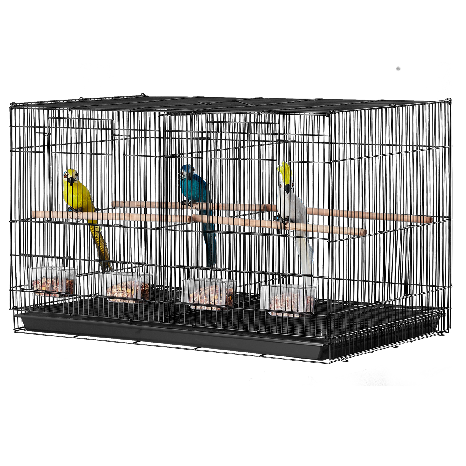 Mini Iron Travel - SucceBuy 30In Flight Bird Cage Stackable