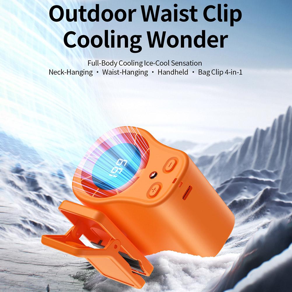 Travel Umbrella Compact - Mini Portable Waist Fan Umbrella Clip