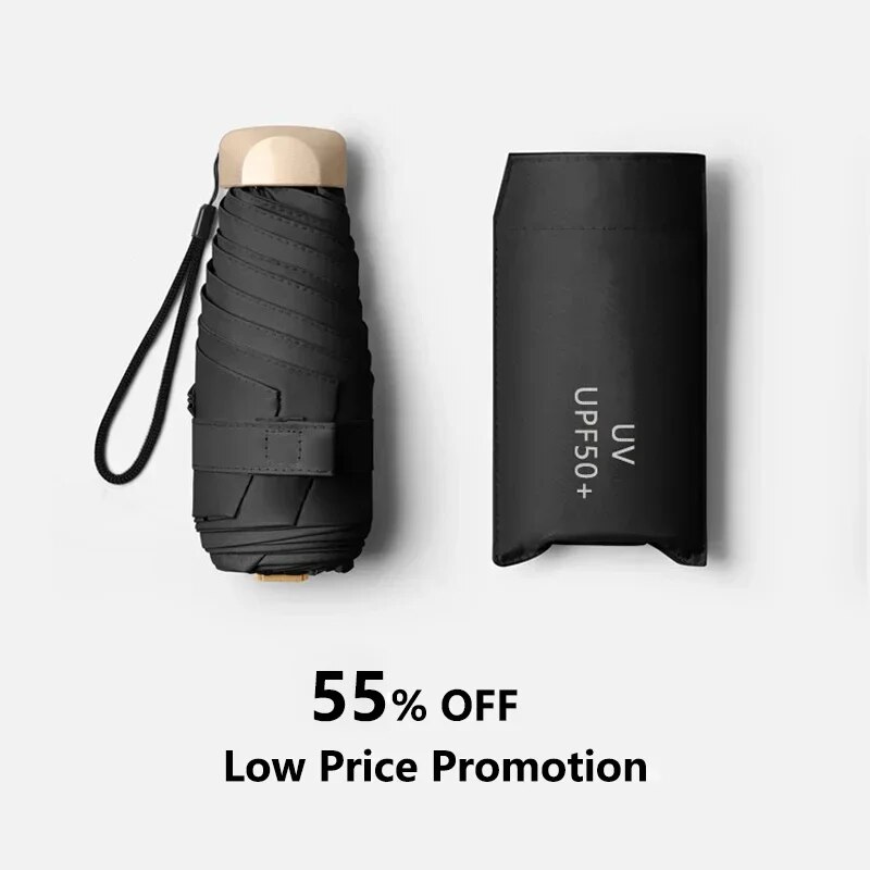 Travel Umbrella Compact - 1Pc 55% Off Mini Sun Umbrella