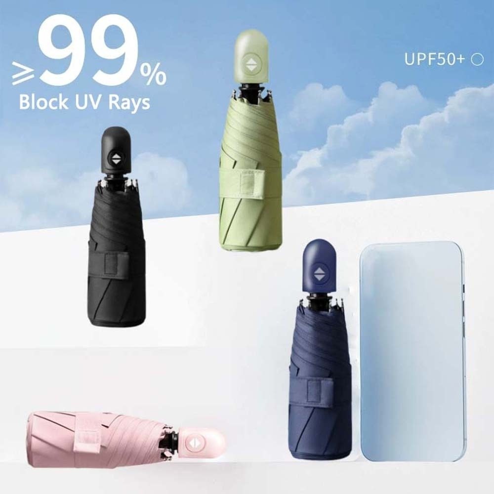 Travel Umbrella Compact - Lightweight Automatic Pocket Umbrella UV Protection
