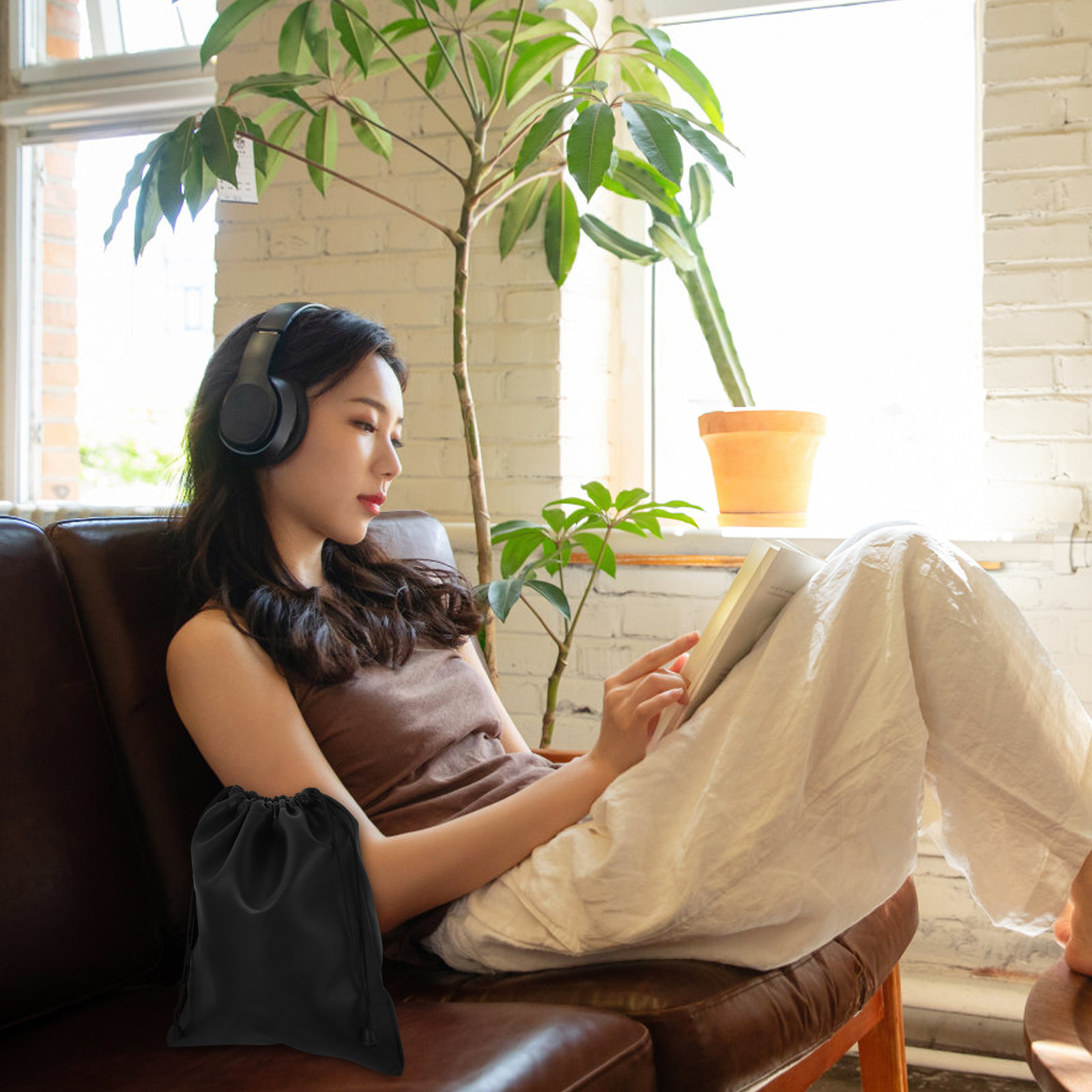 Travel Accessories Useful - PU Earphone Storage Bag Portable Compact