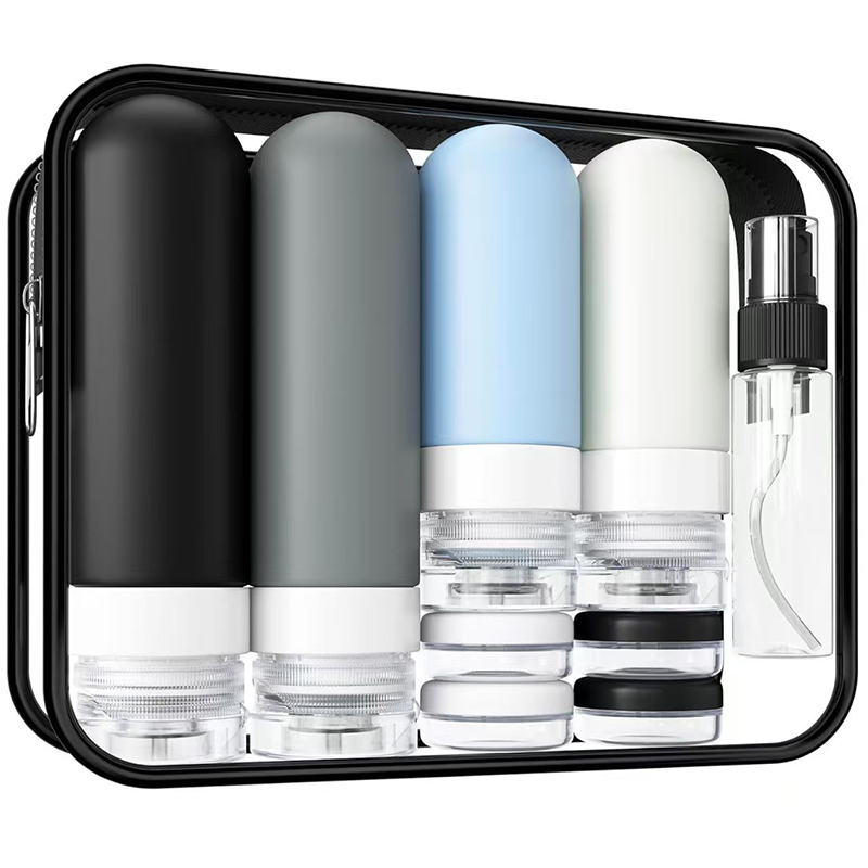 Toiletry Bag Tsa - 17 Pack Silicone Leak Proof Travel