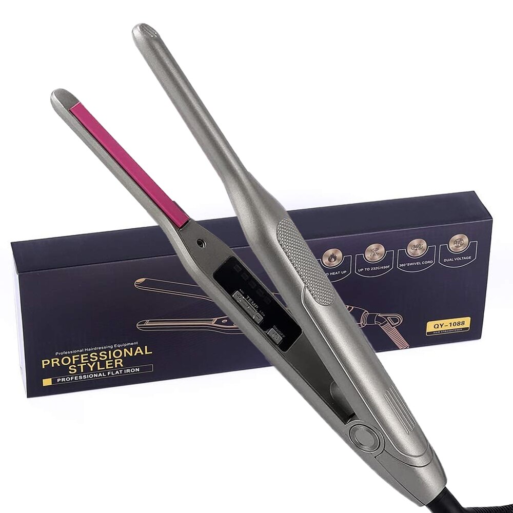 Mini Iron Travel - Mini Hair Straightener Curler For Short