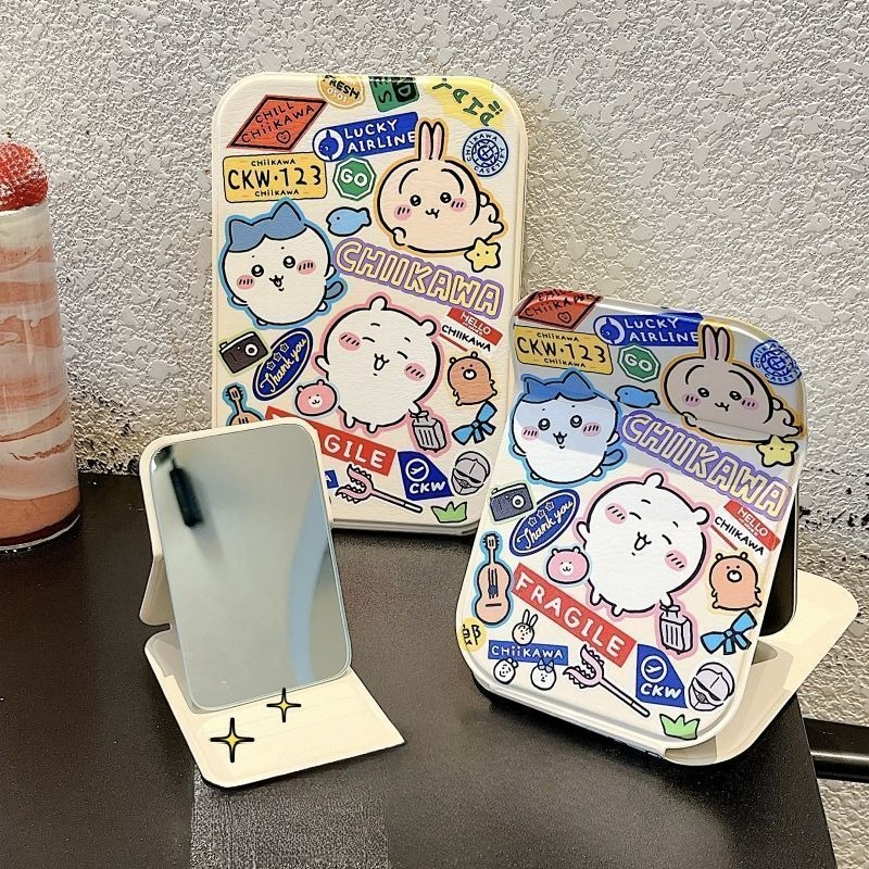 Travel Accessories Useful - Ckw Foldable Makeup Mirror Cute Usagi