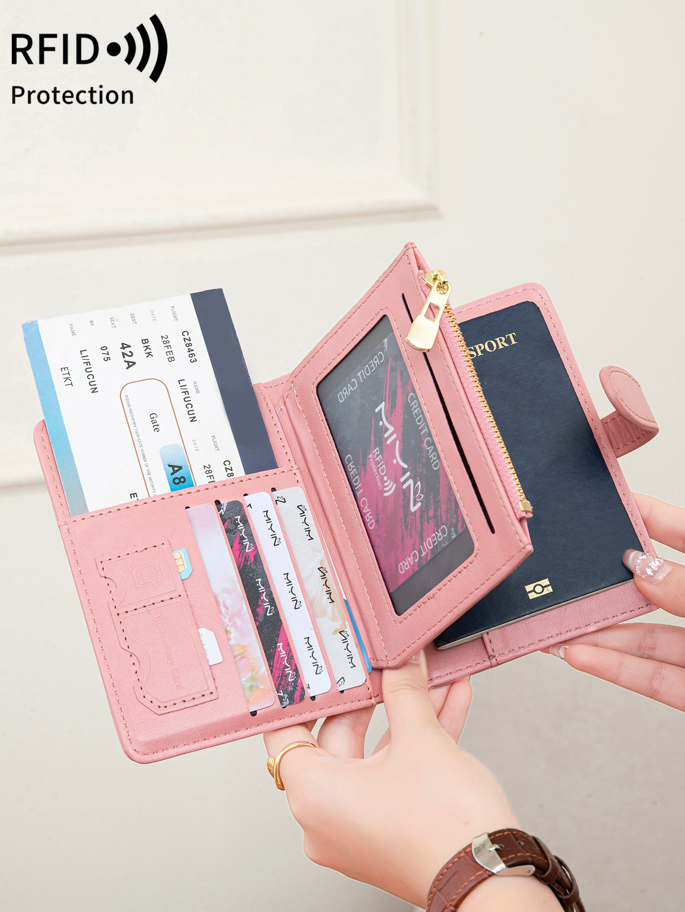 Travel Accessories Rfid - Multi functional RFID anti-theft brush passport