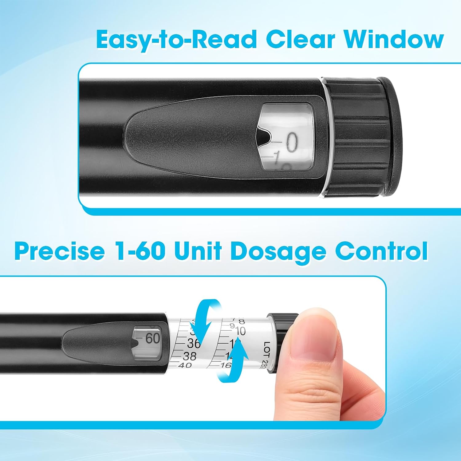 60 Units Peptide Pen Injector  - Travel Accessories Useful review and price