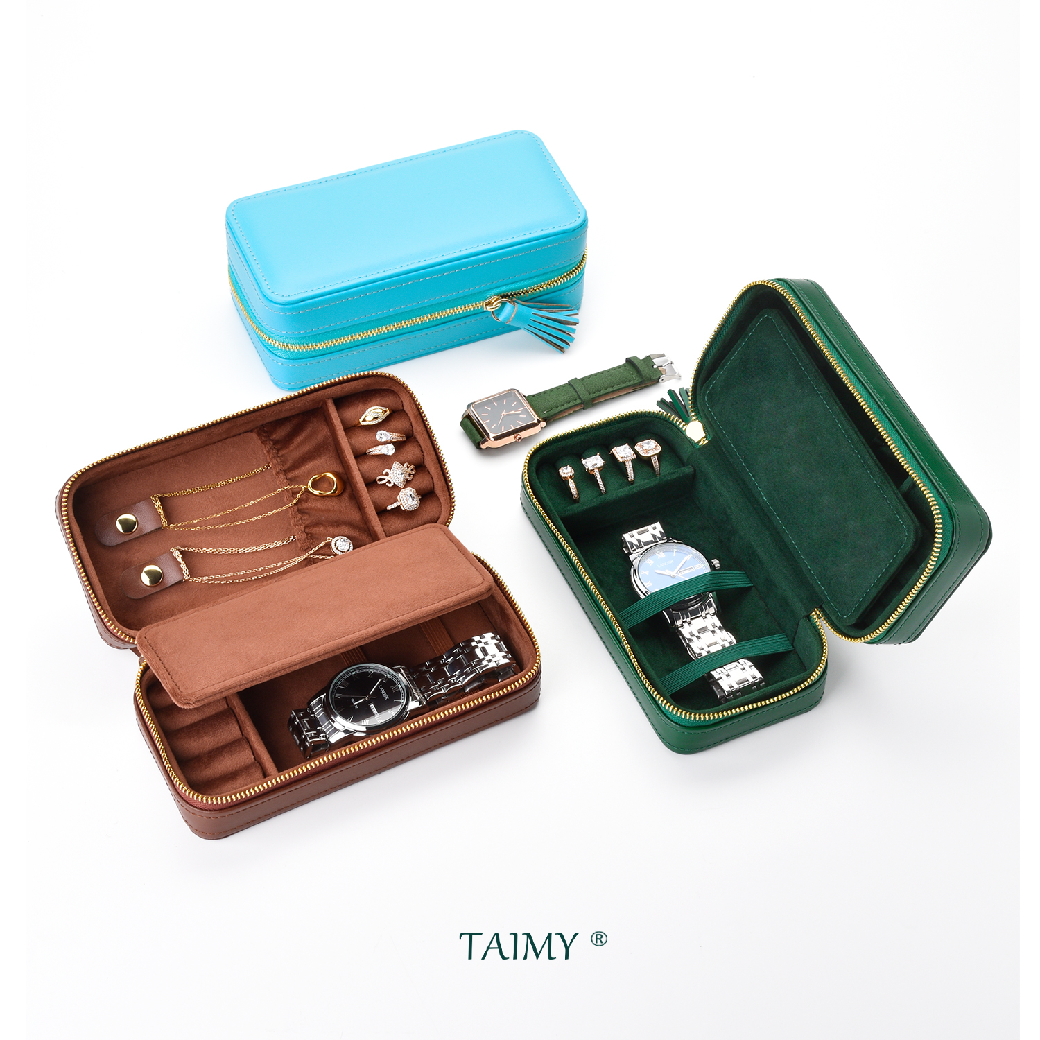 Luxury Pu Leather Jewelry Box  - Travel Jewellery & Accessories Organiser review and price