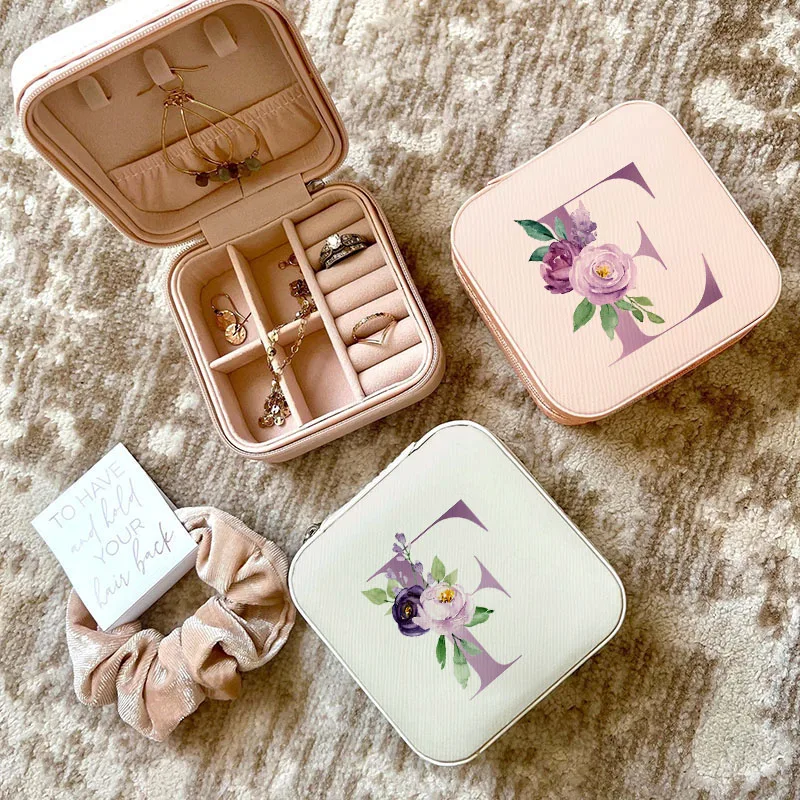 Purple Letters Jewelry Box Wed - Travel Jewellery & Accessories Organiser review and price
