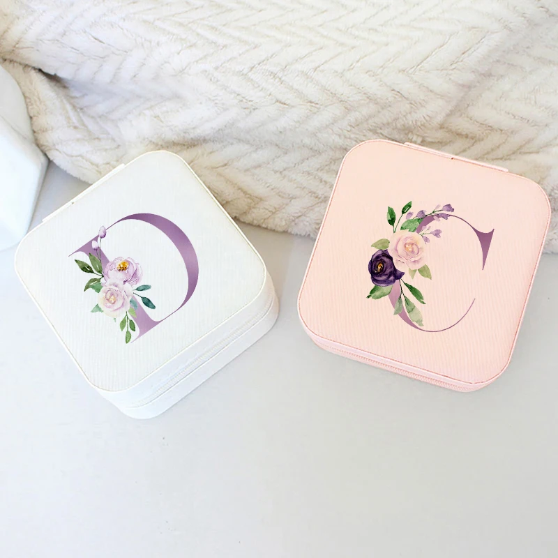 Purple Letters Jewelry Box Wed - Travel Jewellery & Accessories Organiser review and price