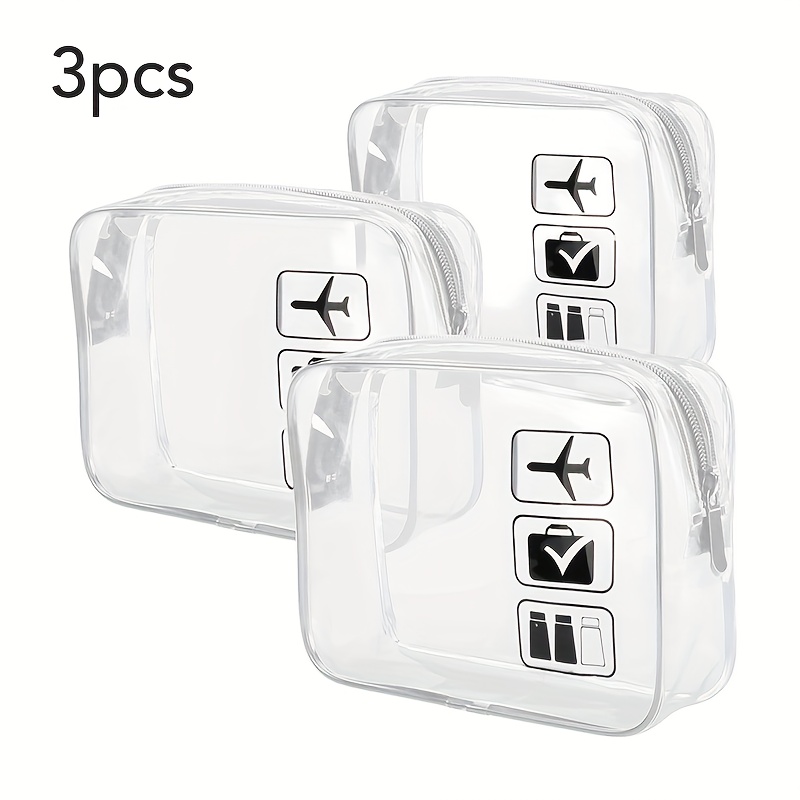 Cosmetic Pouch 3 Pcs Clear Toi - Toiletry Bag Tsa review and price