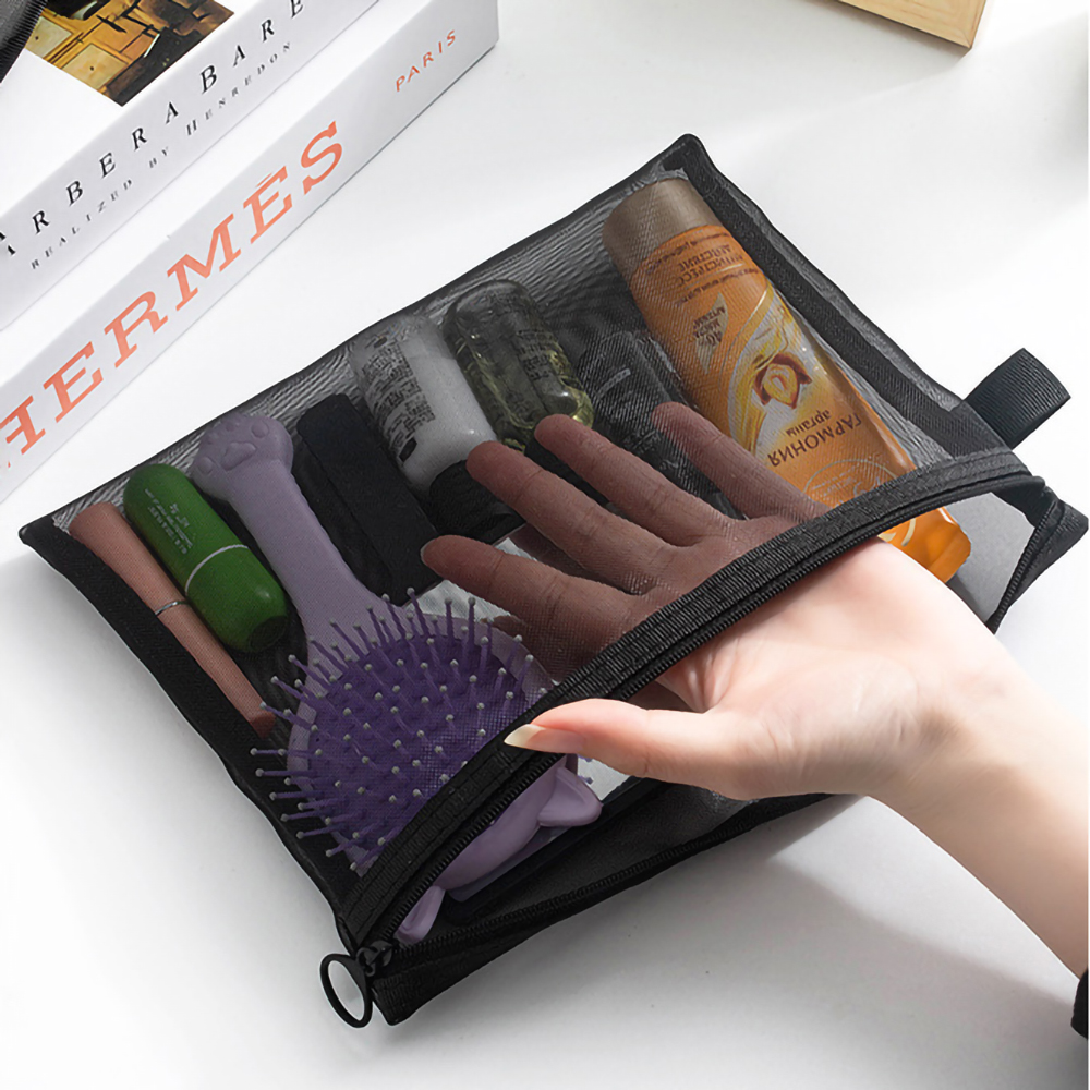 1/5/10pcs Mesh Clear Cosmetic  - Toiletry Bag Tsa review and price