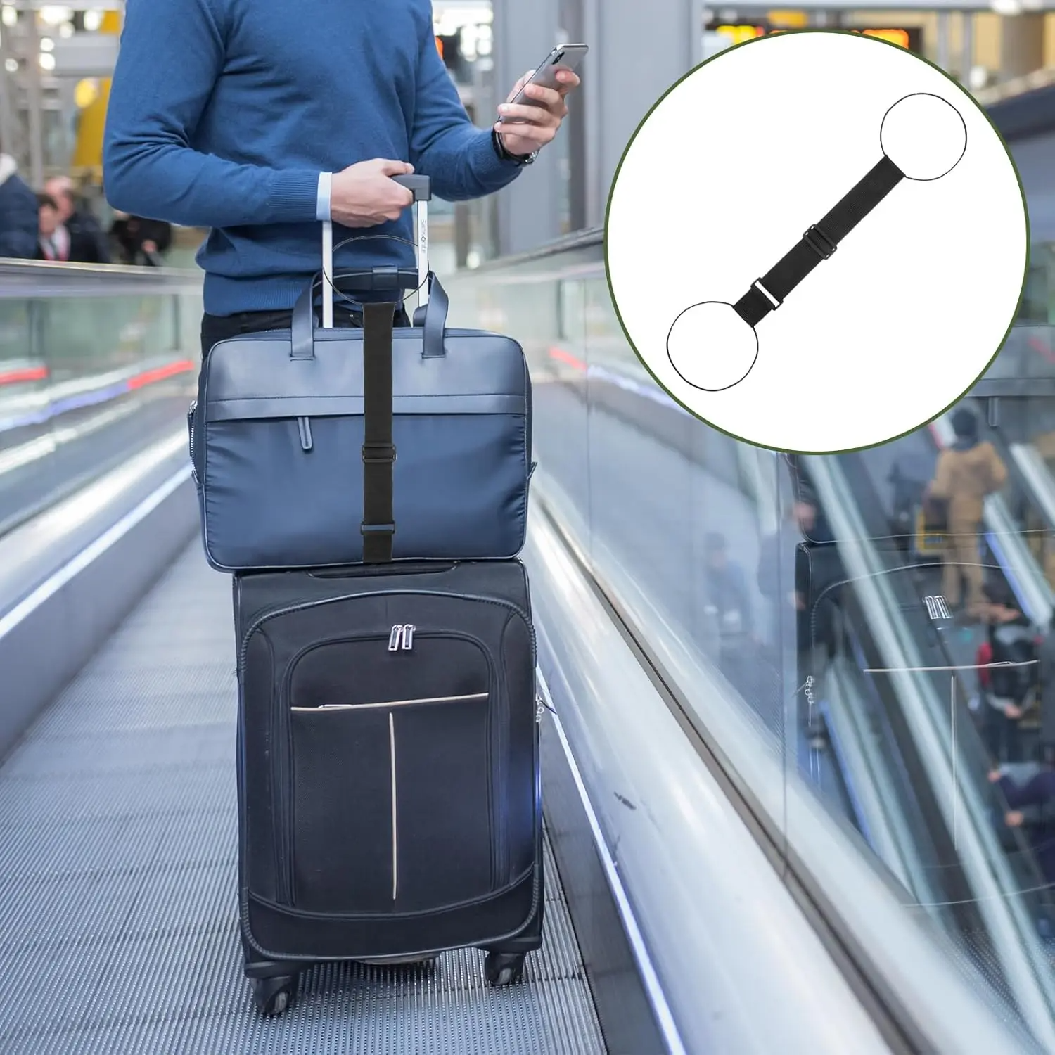 1 Pack Black Luggage Straps fo - Luggage Strap Belt review and price