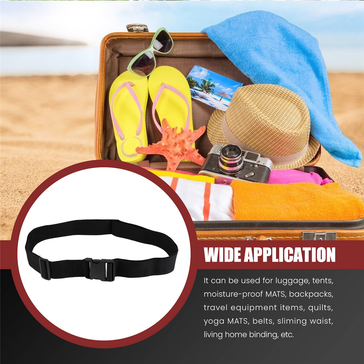 ABQR Luggage Belt Strap Belt C - Luggage Strap Belt review and price