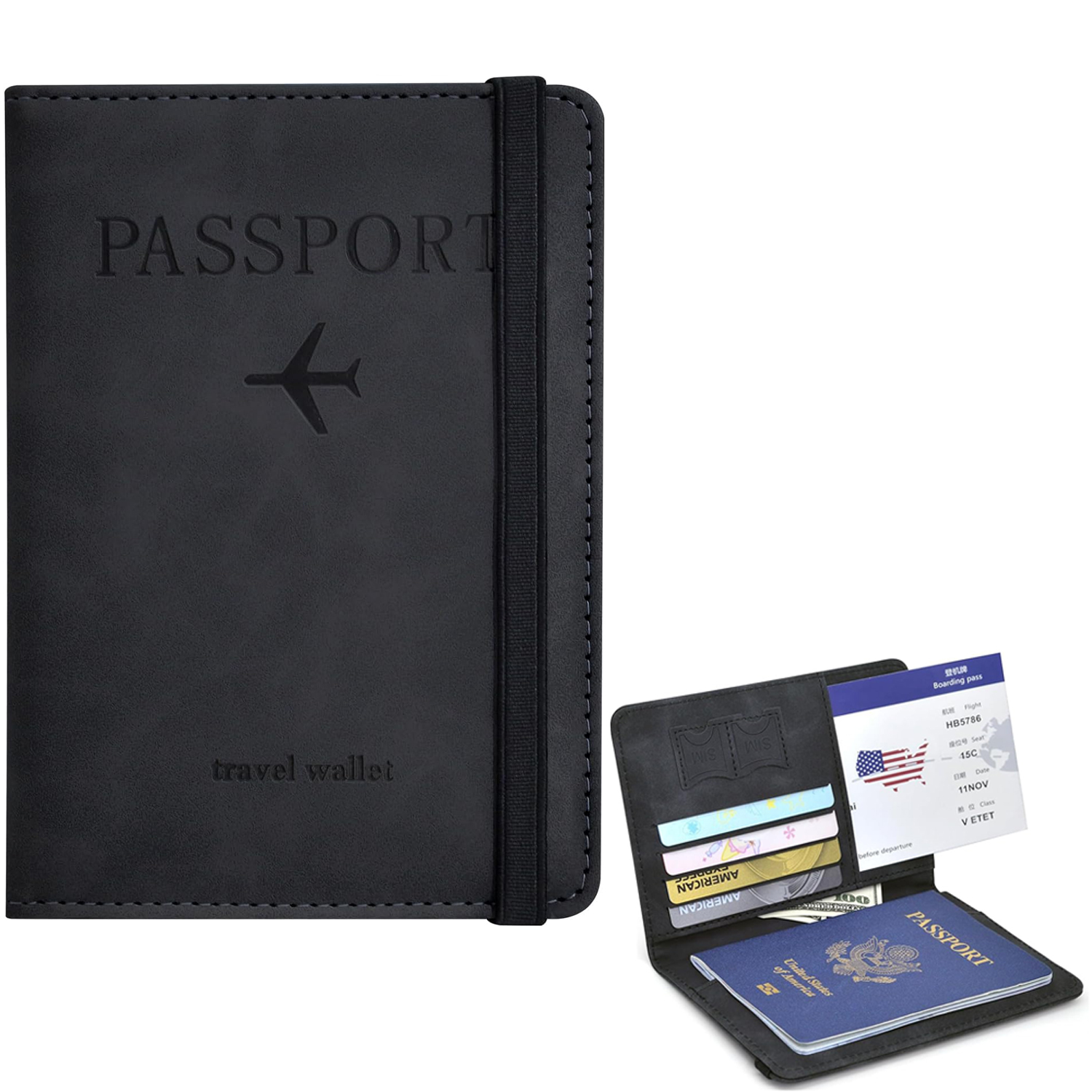 Passport Holder Wallet Cover T - Travel Accessories Rfid review and price