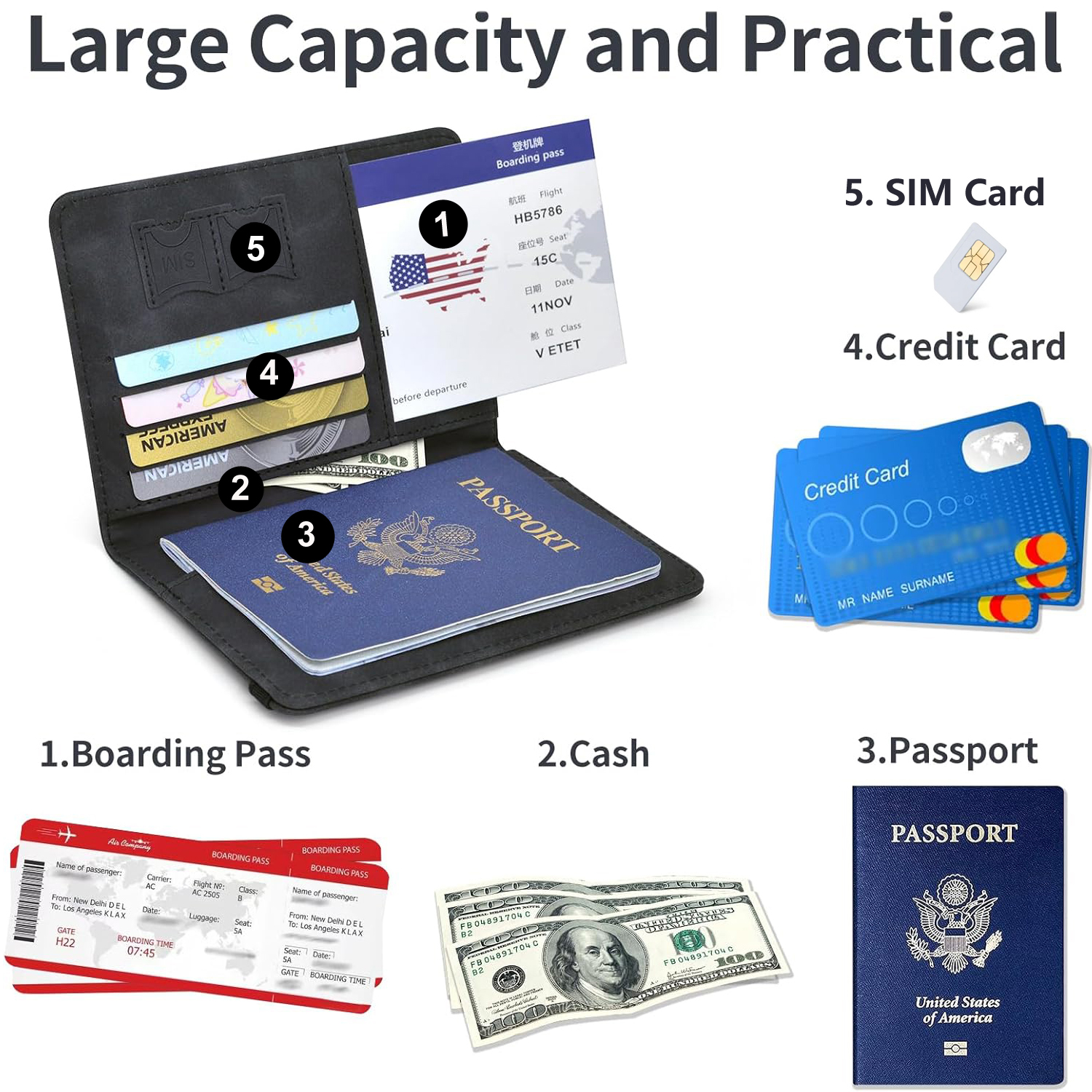 Passport Holder Wallet Cover T - Travel Accessories Rfid review and price