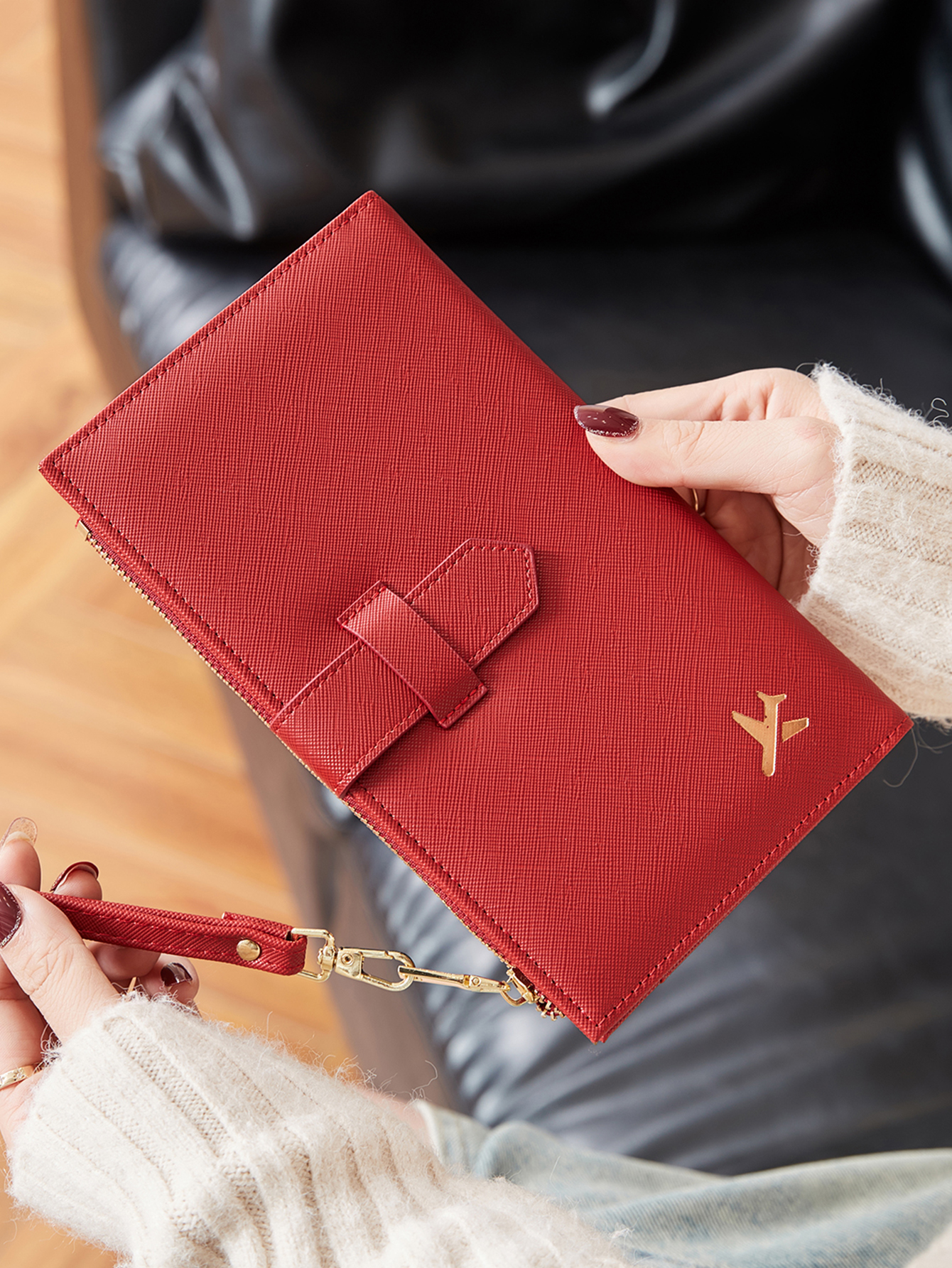 Fashionable PU leather airplan - Travel Accessories Rfid review and price