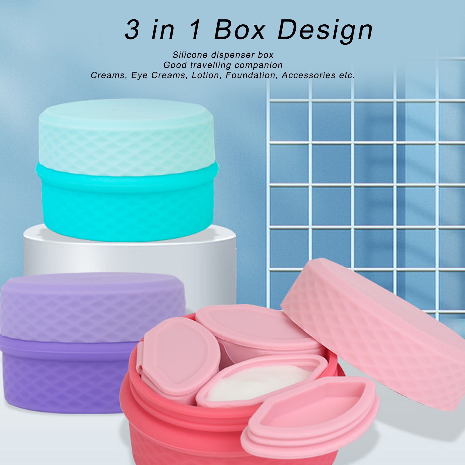 Silicone Makeup Dispenser Jewe - Travel Jewellery & Accessories Organiser review and price