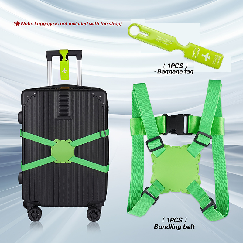 2-Piece Luggage Strap Set + Lu - Luggage Strap Belt review and price