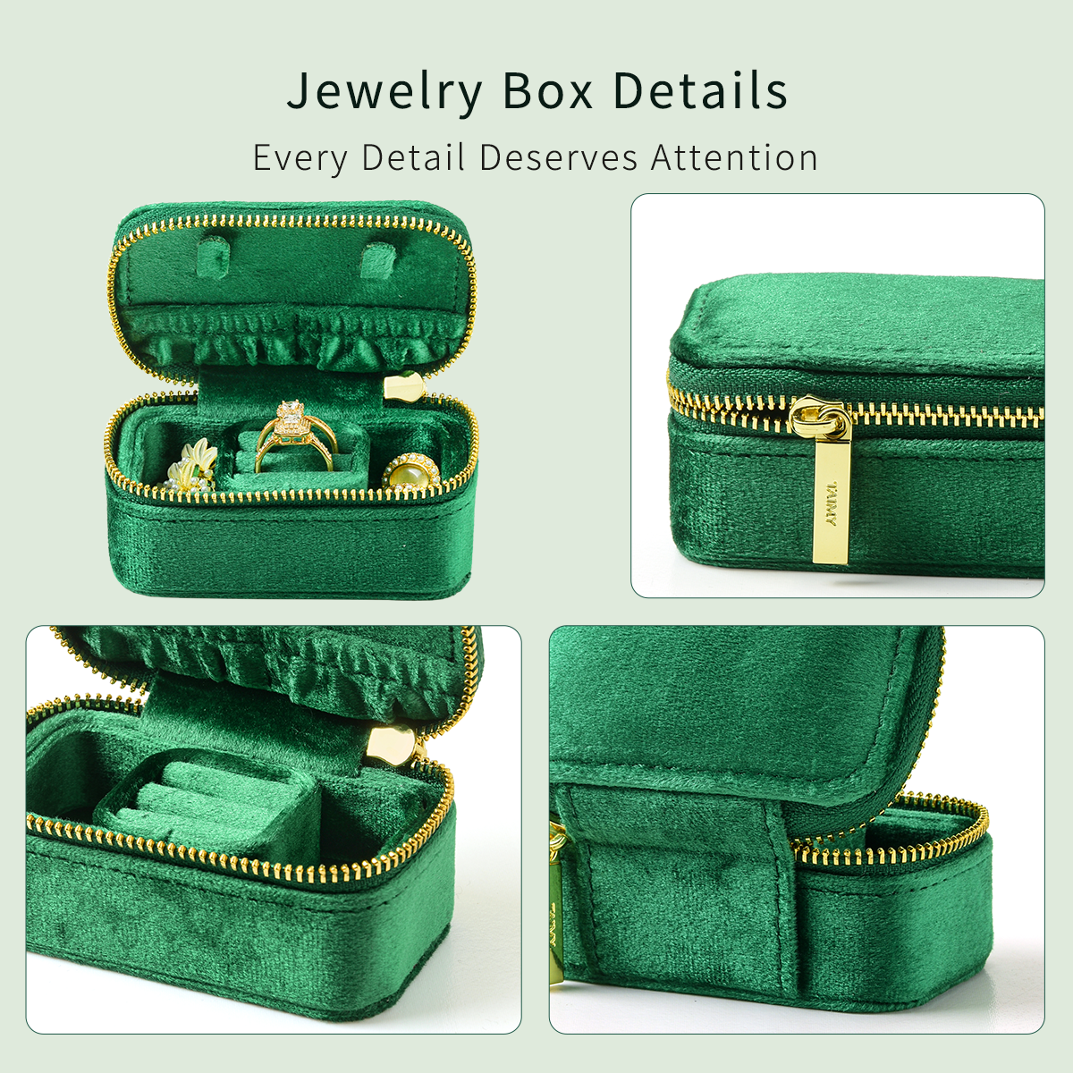 TAIMY Mini Velvet Jewelry Box  - Travel Jewellery & Accessories Organiser review and price