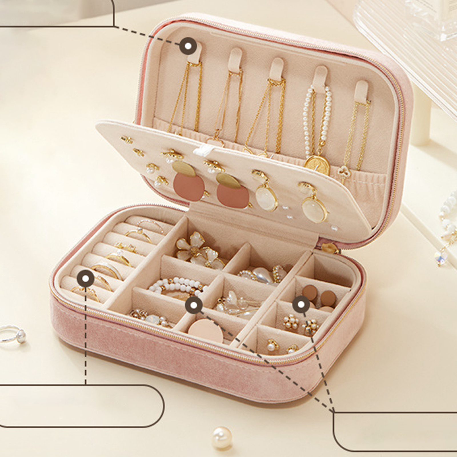 Jewelry Display Case Multi Com - Travel Jewellery & Accessories Organiser review and price