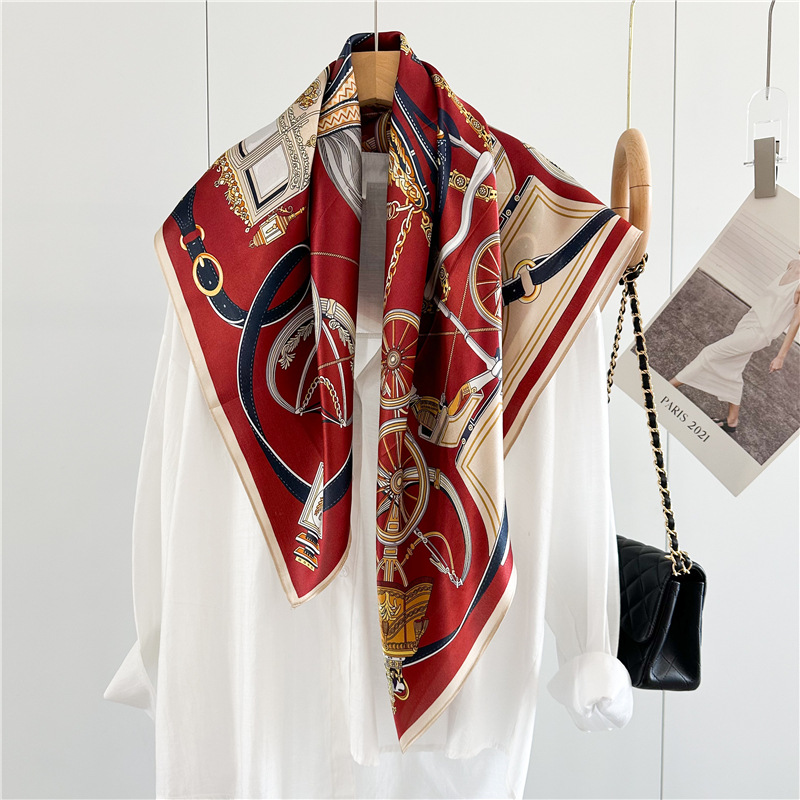 12MM Soft Silk Scarf Women 90C - Travel Accessories Bag For Women review and price