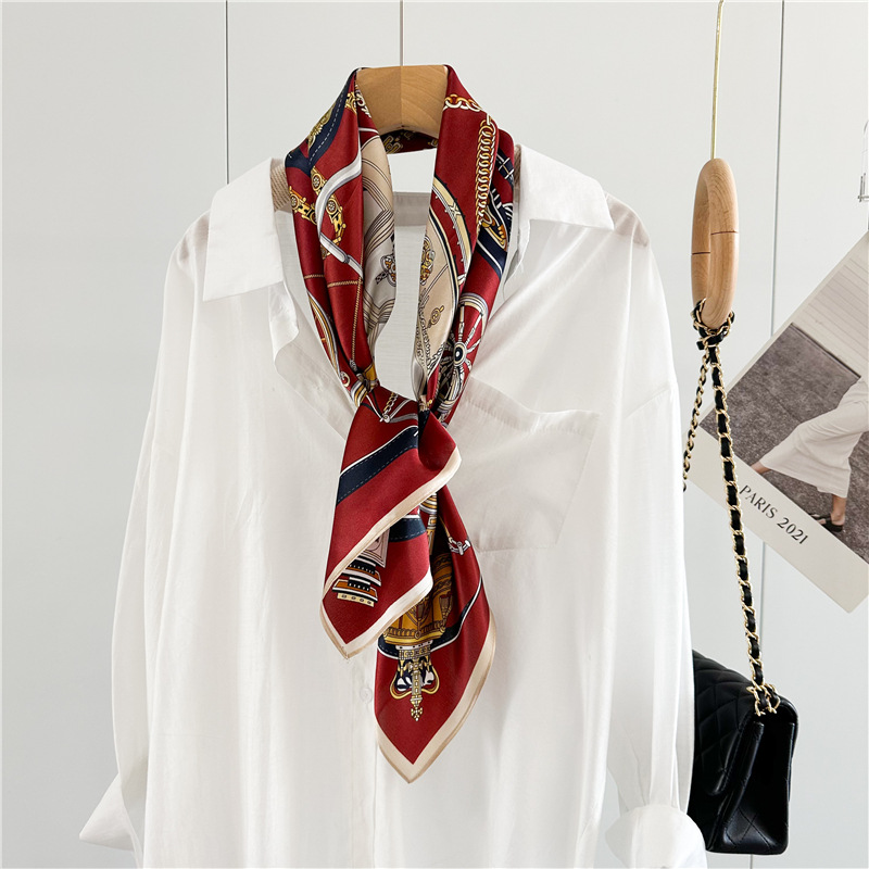 12MM Soft Silk Scarf Women 90C - Travel Accessories Bag For Women review and price