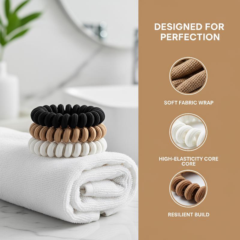 Spiral Coil Hair Ties No Damag - Travel Accessories Useful review and price