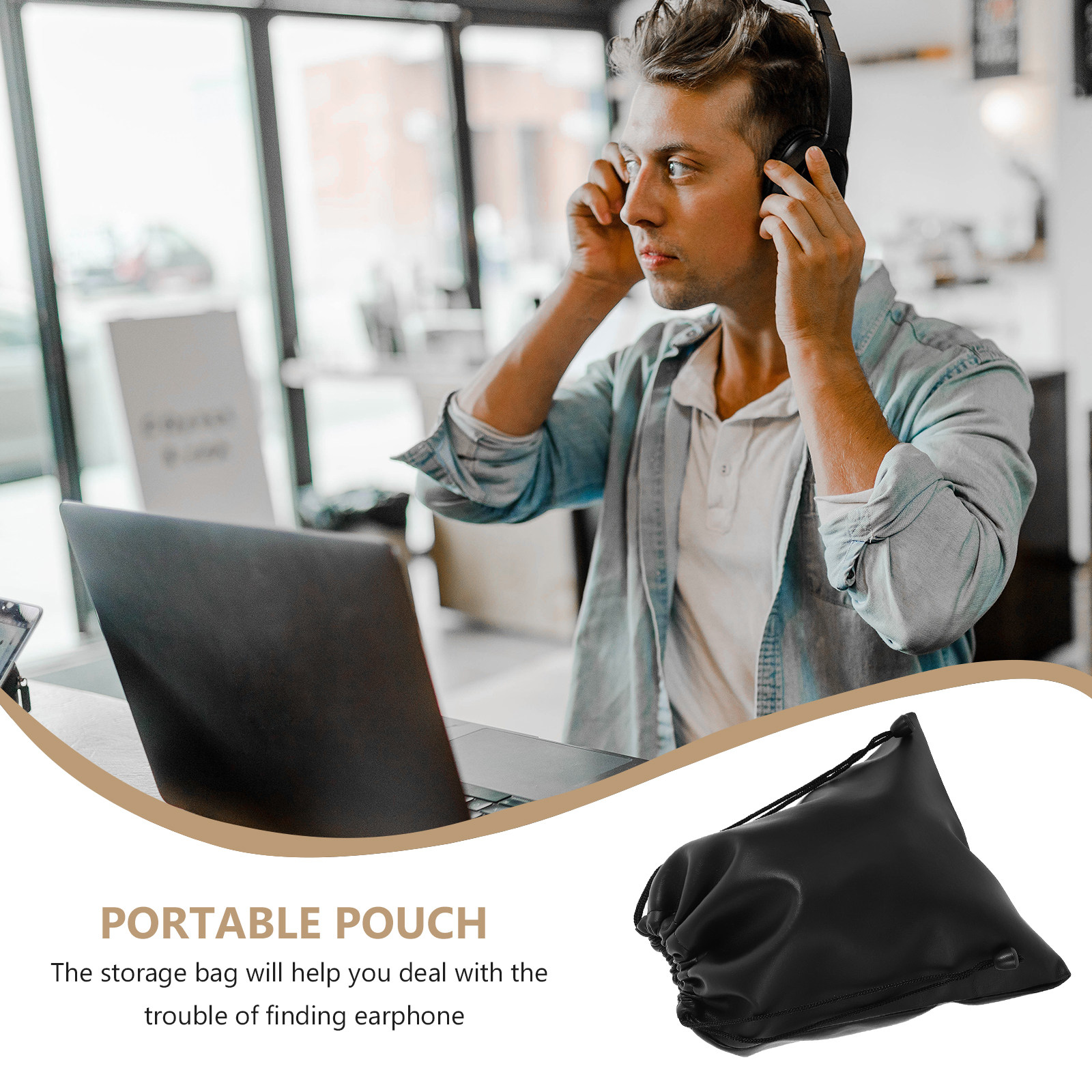 PU Earphone Storage Bag Portab - Travel Accessories Useful review and price