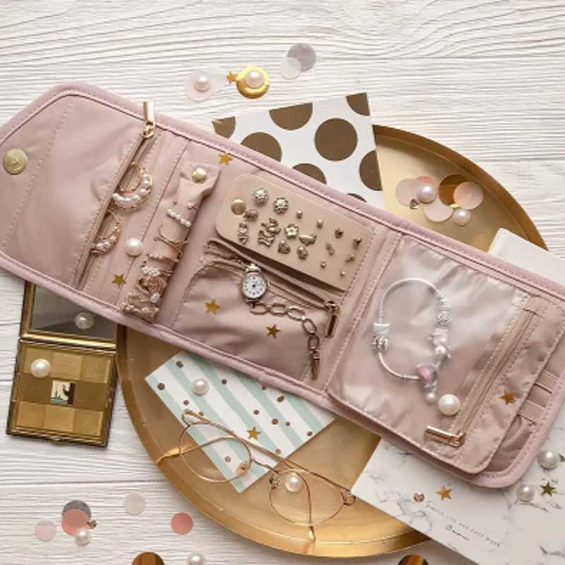 Foldable Jewellery Roll Conven - Travel Jewellery & Accessories Organiser review and price