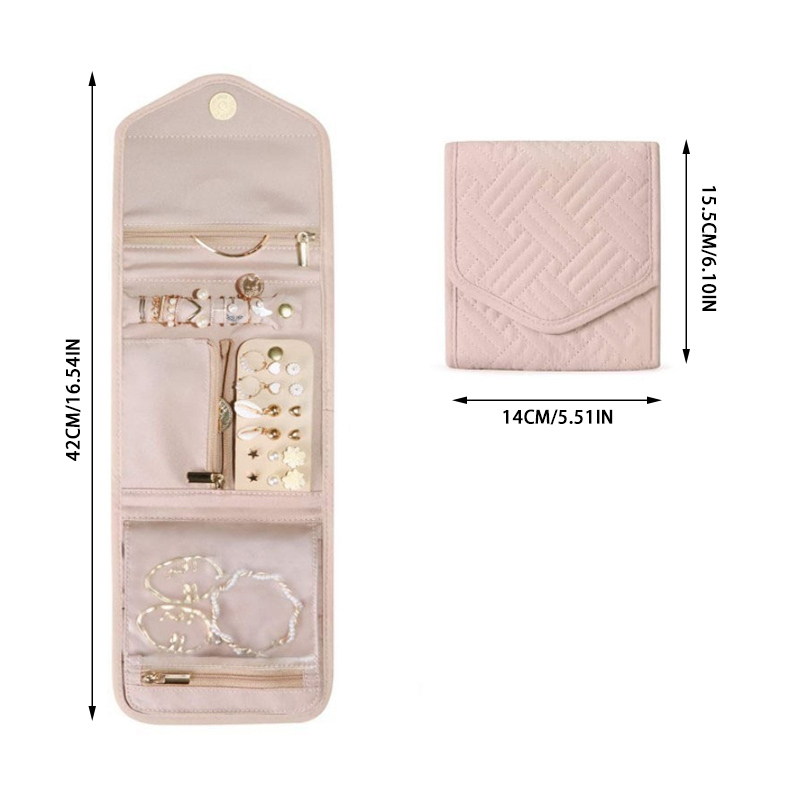 Foldable Jewellery Roll Conven - Travel Jewellery & Accessories Organiser review and price