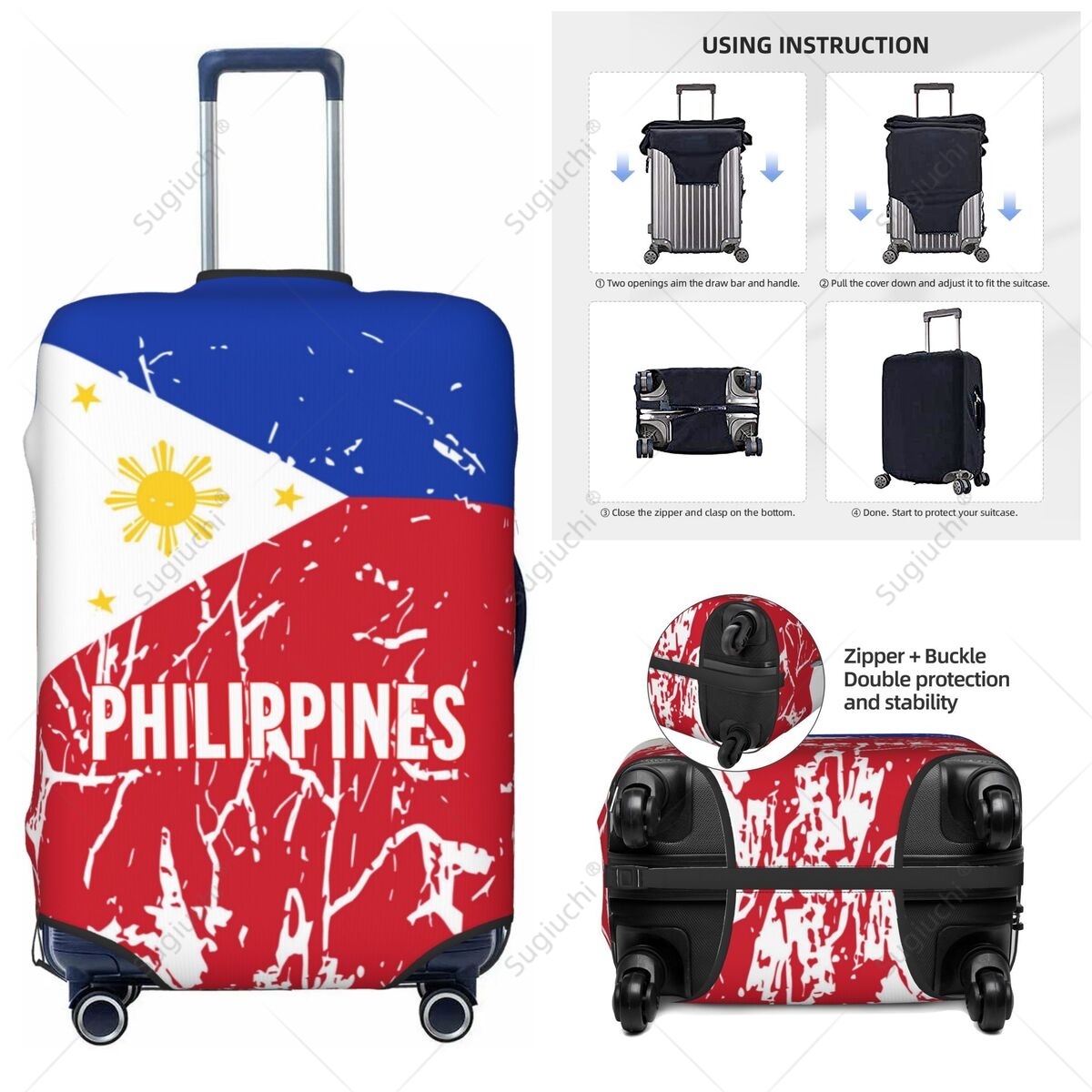 Philippines Flag Luggage Cover - Travel Accessories Philippines review and price