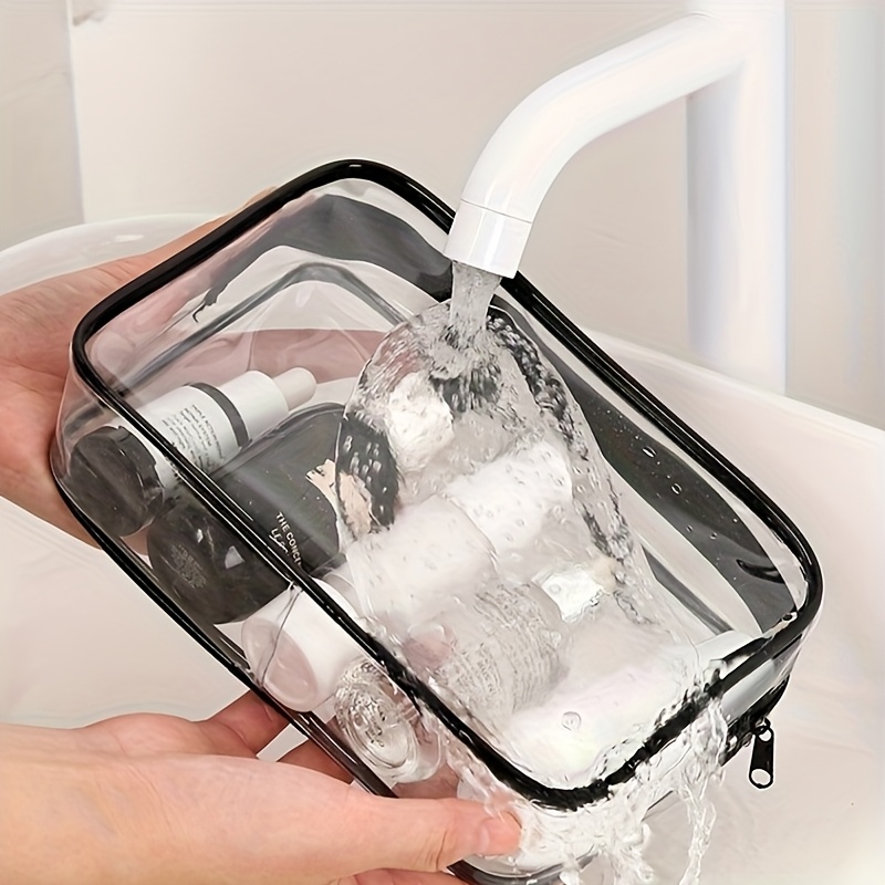 1pc Clear Makeup Bag Transpare - Toiletry Bag Tsa review and price