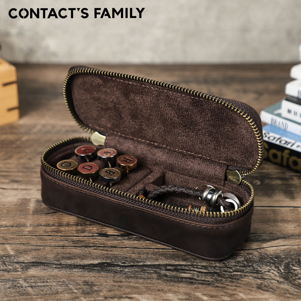 Vintage Genuine Leather Portab - Travel Jewellery & Accessories Organiser review and price