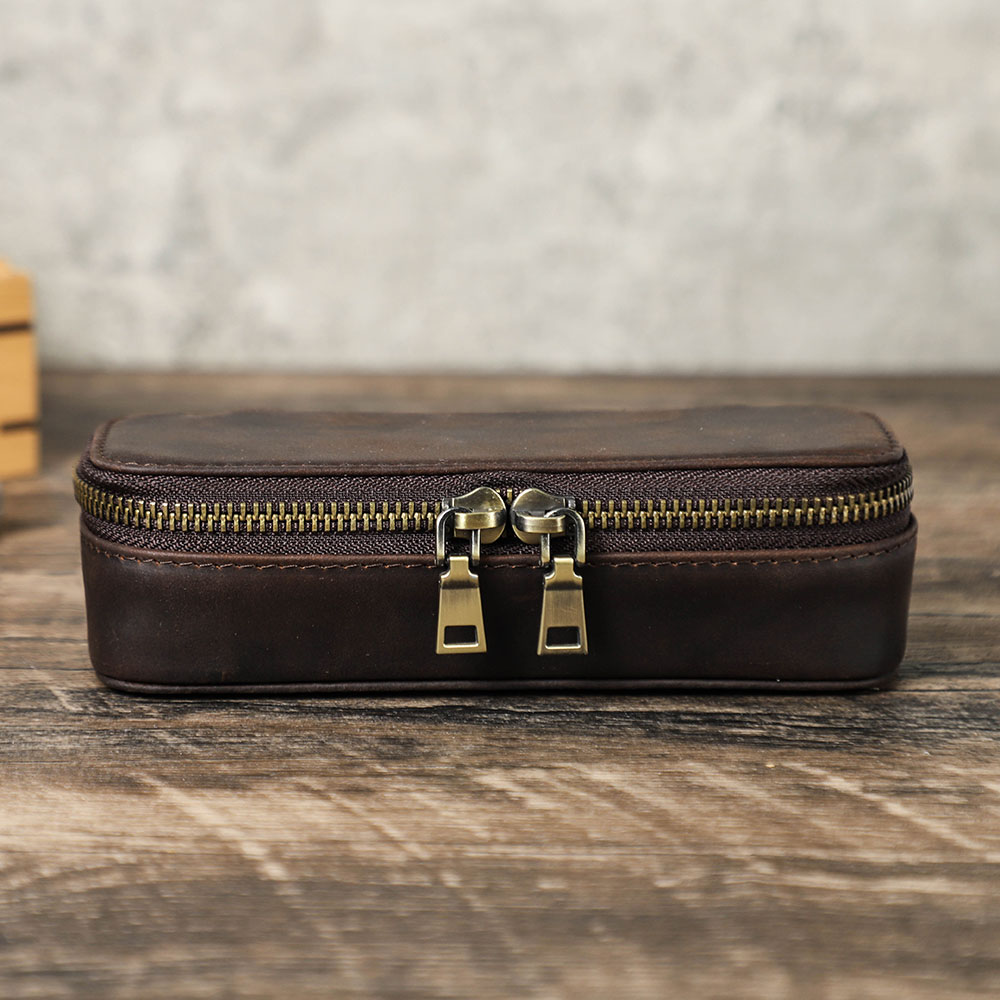 Vintage Genuine Leather Portab - Travel Jewellery & Accessories Organiser review and price