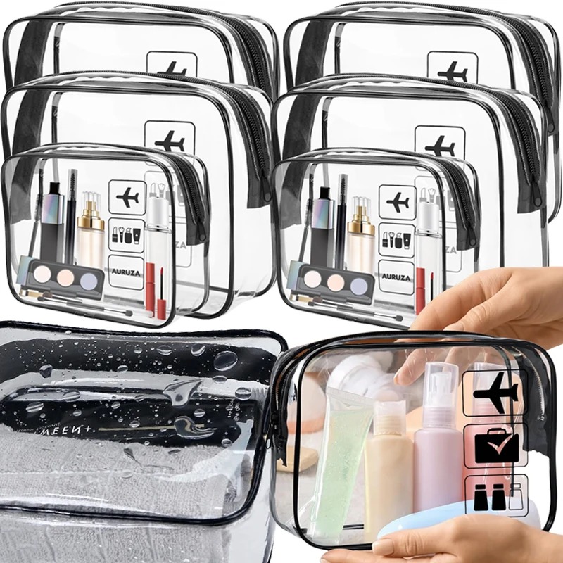 1/3pcs Transparent Zipper Make - Toiletry Bag Tsa review and price