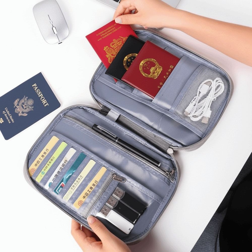Creative Solid Color Passport  - Travel Accessories Bag For Men review and price