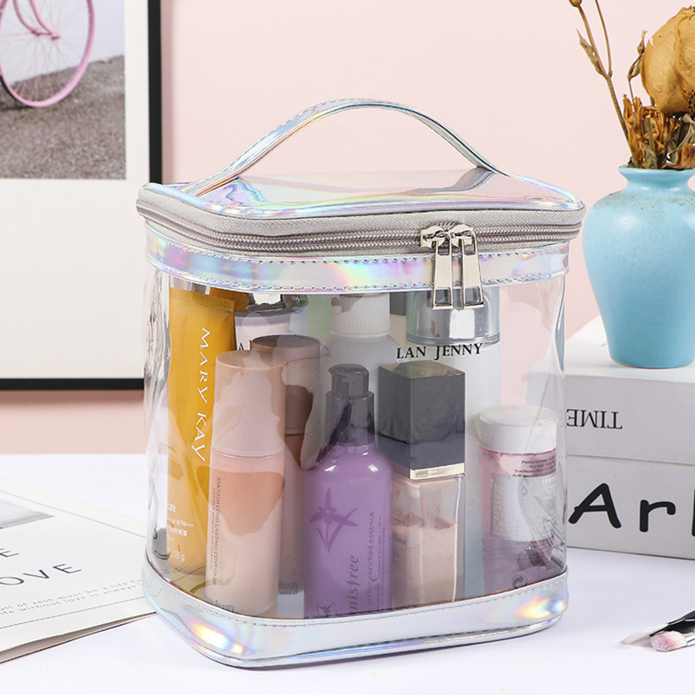 Clear PVC Makeup Bag with Hand - Toiletry Bag Tsa review and price