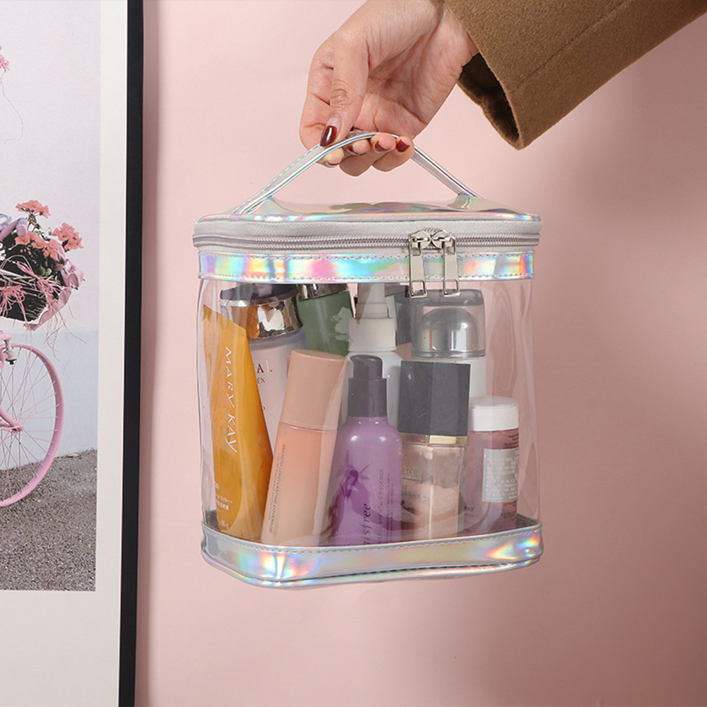 Clear PVC Makeup Bag with Hand - Toiletry Bag Tsa review and price