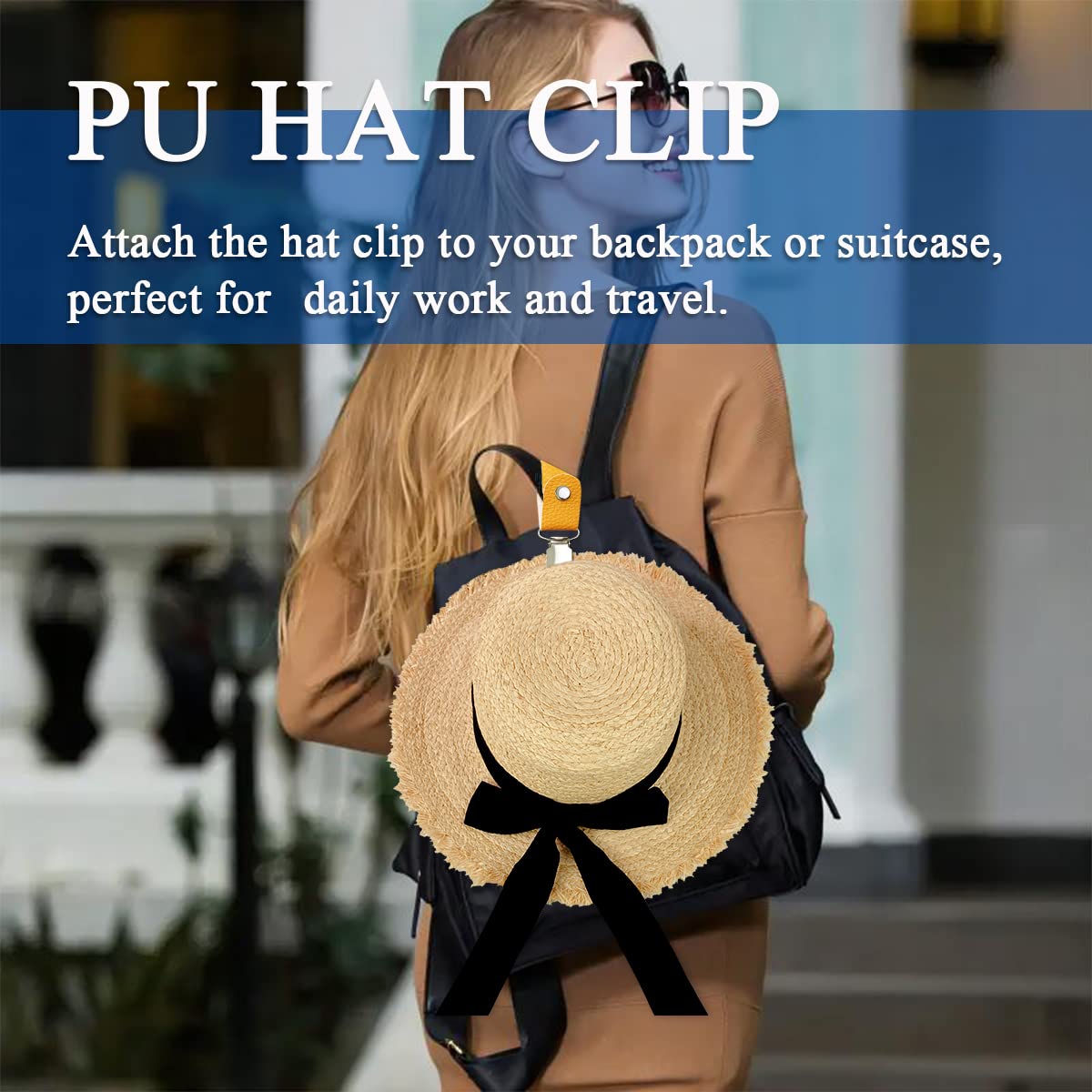 PU Leather Hat Clip for Travel - Travel Accessories Bag For Men review and price