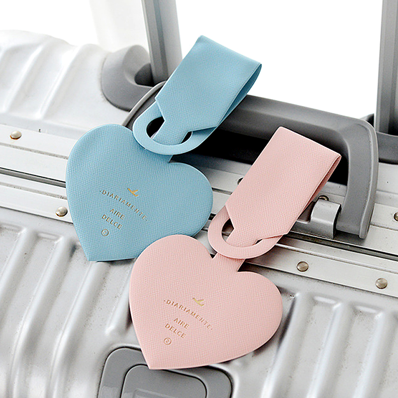 Simple Heart Shape Leather Lug - Travel Accessories Bag For Women review and price